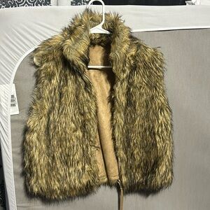Furry vest. Size medium.